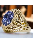14 Karat Gelbgold Alexandrit Ring Vintage Schmuck vrc030y