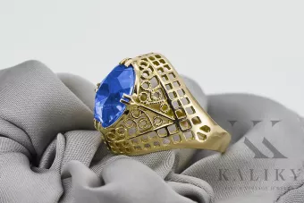 Vintage craft Safír 14k žlté zlato vrc030y