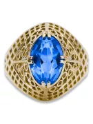 Pierścionek Vintage Szafir 14k żółte złoto vrc030y