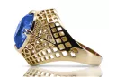 Ring Sapphire 14K Yellow gold Vintage vrc030y