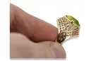 Yellow Peridot 14K Yellow gold Ring Vintage Jewlery vrc030y