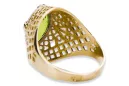 Stil Vintage Inel Peridot galben Aur galben 14K vrc030y
