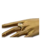 Alksandritas 14k geltono aukso Žiedas Vintage vrc059y