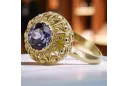 Inel Alexandrit Aur galben 14K Vintage vrc059y