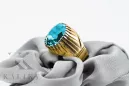 Aquamarine 14K Yellow gold Ring Vintage vrc048y