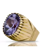 Anillo Joyería vintage Alejandrita Oro amarillo de 14 quilates vrc048y