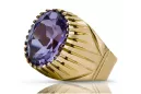 Ring Alexandrite 14K Yellow gold Vintage craft vrc048y