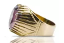 Ring Alexandrite 14K Yellow gold Vintage craft vrc048y