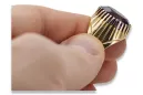 Anneau Alexandrite Or jaune 14 carats Style vintage vrc048y