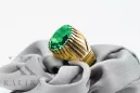Smarald Aur galben 14K Inel Stil Vintage vrc048y