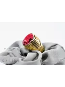 Rubín 14k žluté zlato Vintage Jewlery vrc048y