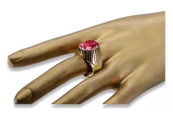 Rubín 14k žluté zlato Vintage Jewlery vrc048y