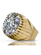 Ring Vintage Zircon 14K Yellow gold vrc048y