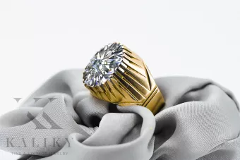 Zirkonium 14k žluté zlato  Vintage style vrc048y
