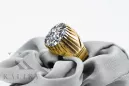Vintage Inel Zircon Aur galben 14K vrc048y