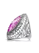 Silber 925 Amethyst Ring VRC090S Russischer sowjetischer Vintage-Stil