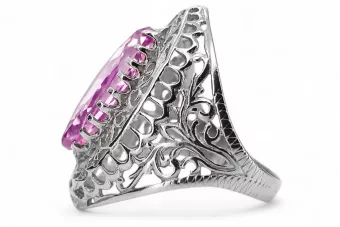 Silver 925 AMéthyste Bague VRC090S Russe Soviétique Vintage Style