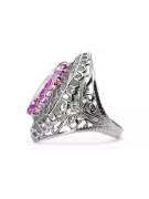 Silver 925 Amethyst ring vrc090s Russian Soviet Vintage style