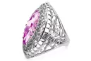 Silver 925 Amethyst ring vrc090s Russian Soviet Vintage style