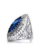 Safir Lira sterlină de argint 925 Inel Vintage vrc090s