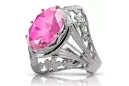 Russische sowjetische Rose 14 Karat 585 Gold Alexandrit Rubin Smaragd Saphir Zirkon Ring vrc014