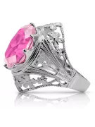 Ruso soviético rosa 14k 585 oro Alejandrita Rubí Esmeralda Zafiro Circón anillo vrc014