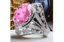 Russian Soviet rose 14k 585 gold Alexandrite Ruby Emerald Sapphire Zircon ring  vrc014