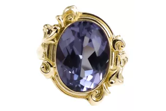 Alexandrit 14k žluté zlato  Vintage Jewlery vrc100y