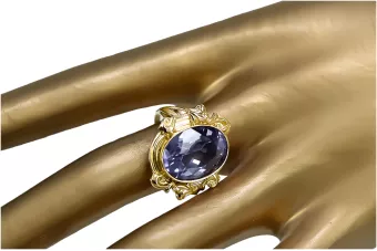 Alexandrit 14k žluté zlato  Vintage Jewlery vrc100y