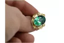 Ring Emerald 14K Yellow gold Vintage Jewlery vrc100y
