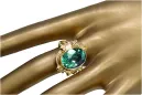 Ring Emerald 14K Yellow gold Vintage Jewlery vrc100y