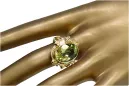 Inel Peridot galben Aur galben 14K Vintage bijuterii vrc100y