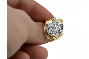 Cyrkónia 14k žlté zlato Vintage craft vrc100y