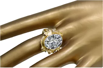 Zirkonium 14k žluté zlato  Vintage style vrc100y