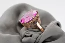 Russian Soviet rose 14k 585 gold Alexandrite Ruby Emerald Sapphire Zircon ring  vrc189