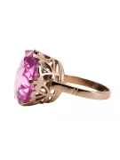 Russische Sowjetrose 14k 585 gold Alexandrite Ruby Emerald Saphir Zircon Ring vrc189