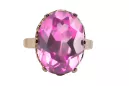 Russische Sowjetrose 14k 585 gold Alexandrite Ruby Emerald Saphir Zircon Ring vrc189