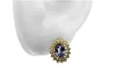 Earrings Vintage Alexandrite 14K Yellow gold vec125y