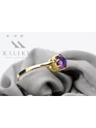 14k žluté zlato Alexandrit  Vintage style vrc366y
