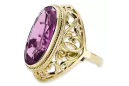 Ring Amethyst 14 Karat Gelbgold Vintage vrc184y