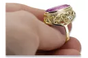 Ring Vintage craft Amethyst 14K Yellow gold vrc184y