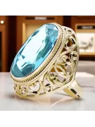 Vintage Jewlery  Akvamarín 14k žluté zlato vrc184y
