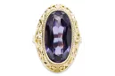 Vintage Anneau Alexandrite Or jaune 14 carats vrc184y