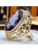 Vintage craft Alexandrit 14k žlté zlato vrc184y