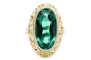 Inel Smarald Aur galben 14K Vintage Craft  vrc184y