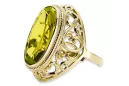 Ring Vintage Handwerk Peridot 14 Karat Gelbgold vrc184y