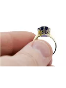 Винтидж Пръстен Сапфир 14K жълто злато vrc157y