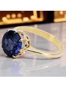 Винтидж Пръстен Сапфир 14K жълто злато vrc157y