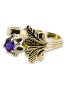 Alexandrit 14 Karat Gelbgold Ring Vintage vrc169y