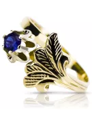 Bijoux vintage Anneau Saphir Or jaune 14 carats vrc169y